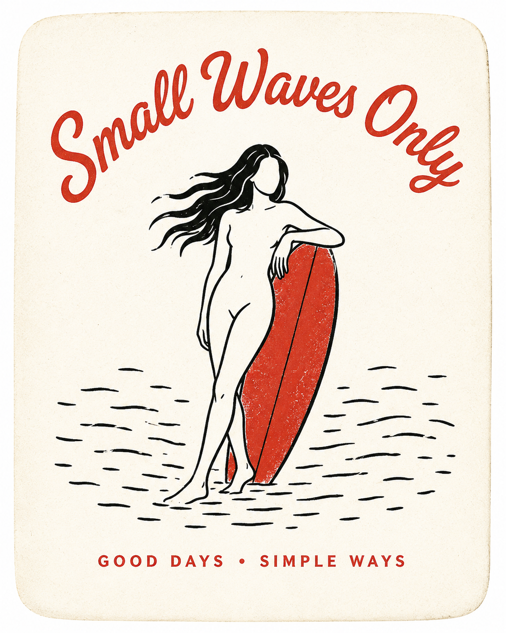 Small Waves Only Hoodie #1